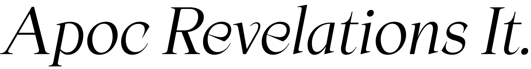 Apoc Revelations Italic